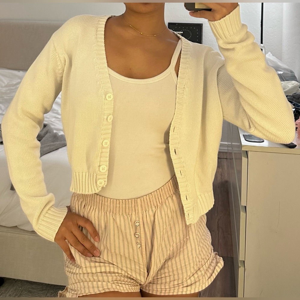 Brandy Melville White Cardigan